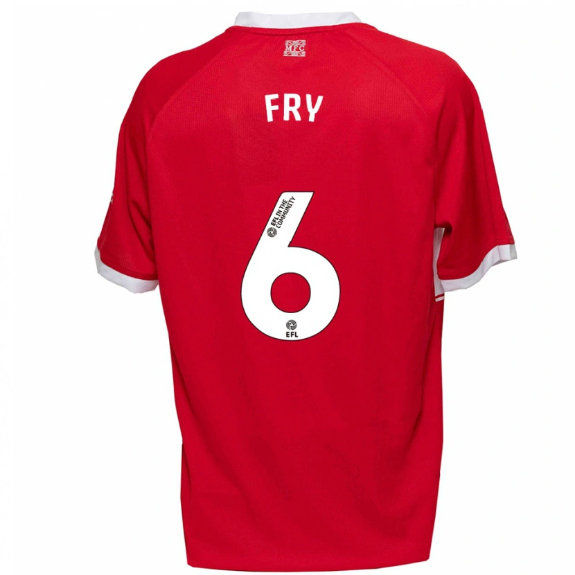 Danxen Kinder Dael Fry #6 Rot Weiß Heimtrikot Trikot 2025/26 T-Shirt Österreich