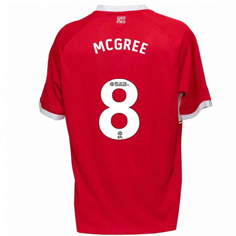 Danxen Kinder Riley Mcgree #8 Rot Weiß Heimtrikot Trikot 2025/26 T-Shirt Österreich