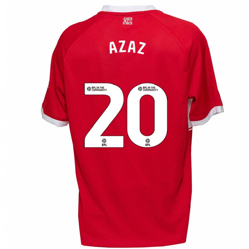 Danxen Kinder Finn Azaz #20 Rot Weiß Heimtrikot Trikot 2025/26 T-Shirt Österreich