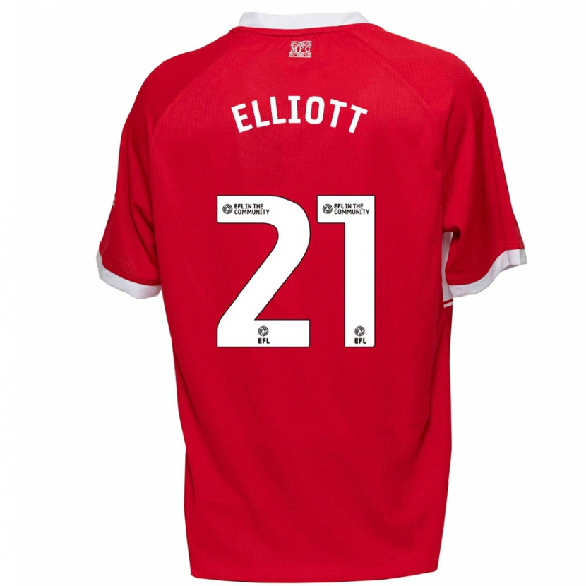 Danxen Kinder Felix Elliott #21 Rot Weiß Heimtrikot Trikot 2025/26 T-Shirt Österreich