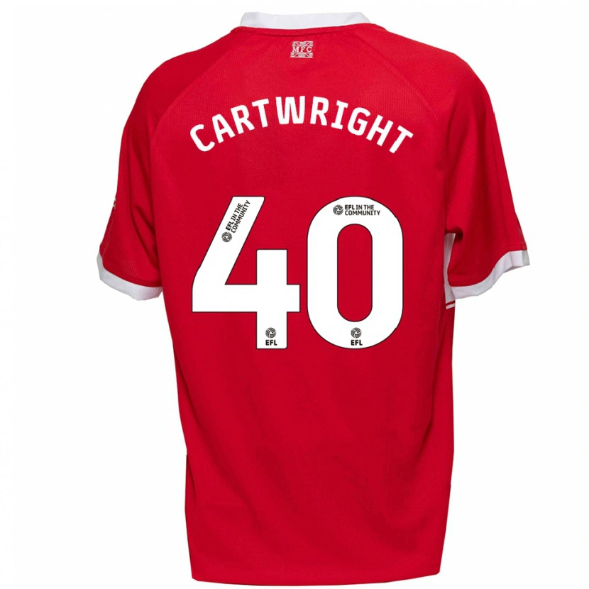Danxen Kinder Finlay Cartwright #40 Rot Weiß Heimtrikot Trikot 2025/26 T-Shirt Österreich