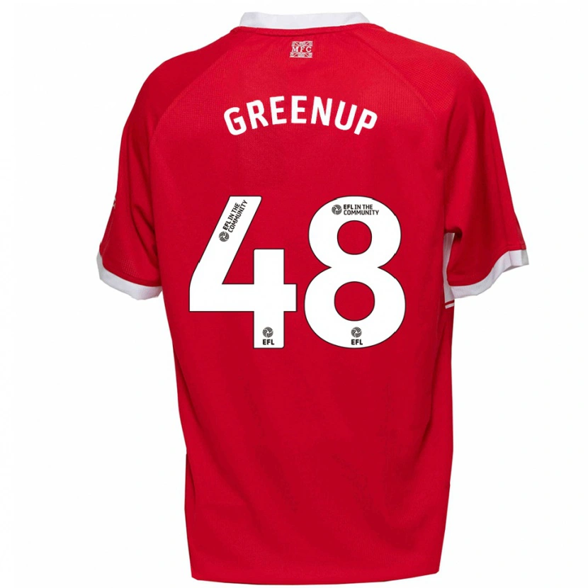 Danxen Kinder Isaac Greenup #48 Rot Weiß Heimtrikot Trikot 2025/26 T-Shirt Österreich