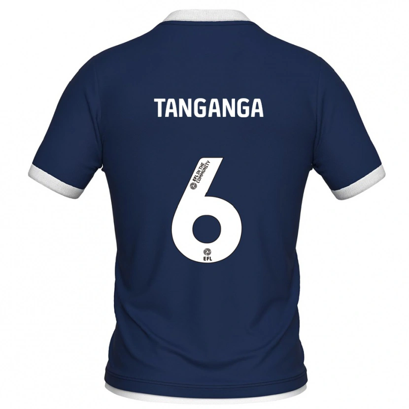 Danxen Kinder Japhet Tanganga #6 Marine Weiß Heimtrikot Trikot 2025/26 T-Shirt Österreich