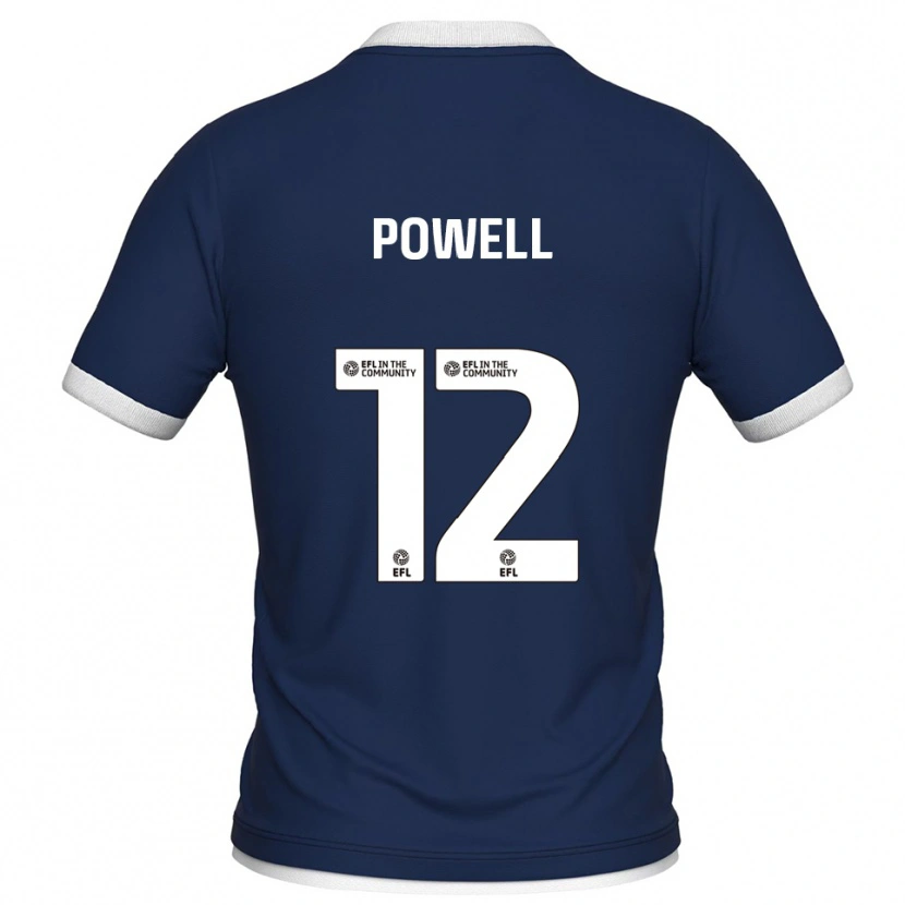 Danxen Kinder Beth Powell #12 Marine Weiß Heimtrikot Trikot 2025/26 T-Shirt Österreich