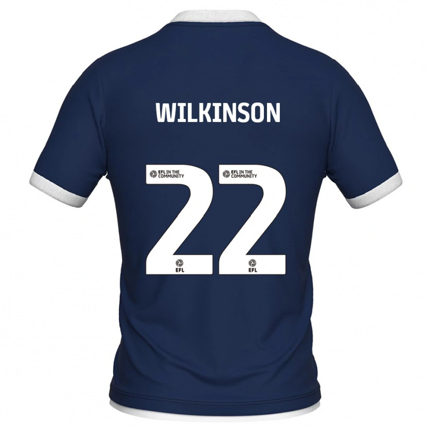 Danxen Kinder Chloe Wilkinson #22 Marine Weiß Heimtrikot Trikot 2025/26 T-Shirt Österreich