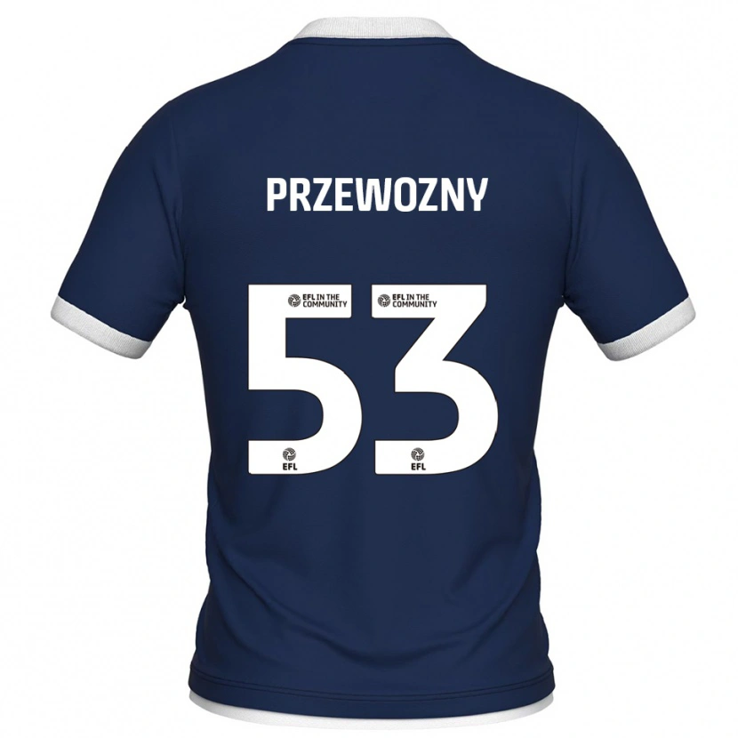 Danxen Kinder Jakub Przewozny #53 Marine Weiß Heimtrikot Trikot 2025/26 T-Shirt Österreich