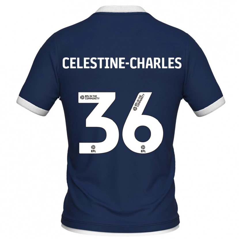 Danxen Kinder Jaiden Celestine-Charles #36 Marine Weiß Heimtrikot Trikot 2025/26 T-Shirt Österreich