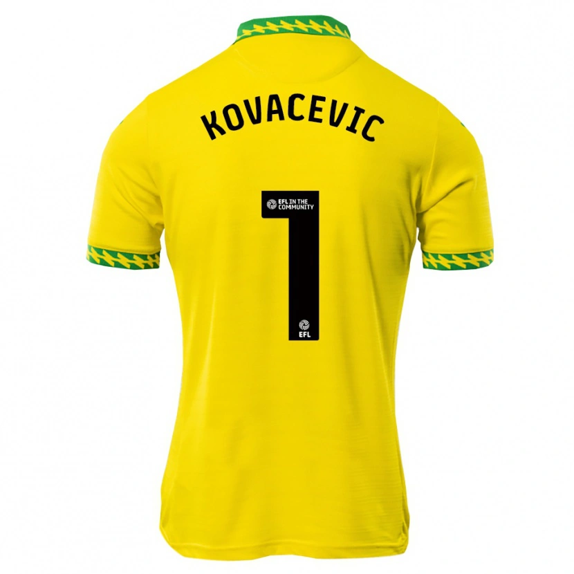 Danxen Kinder Vladan Kovačević #1 Weiß Grün Heimtrikot Trikot 2025/26 T-Shirt Österreich