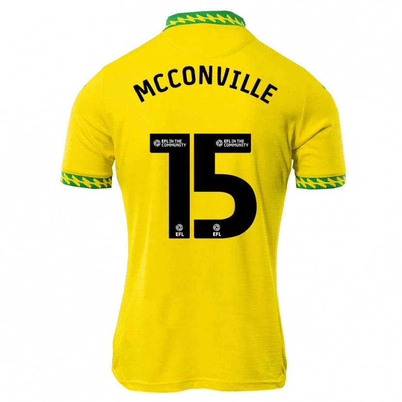 Danxen Kinder Ruairi Mcconville #15 Weiß Grün Heimtrikot Trikot 2025/26 T-Shirt Österreich