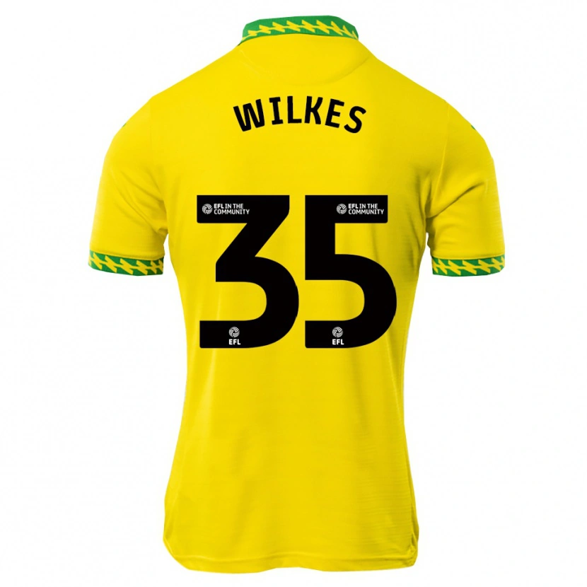 Danxen Kinder Reece Wilkes #35 Weiß Grün Heimtrikot Trikot 2025/26 T-Shirt Österreich