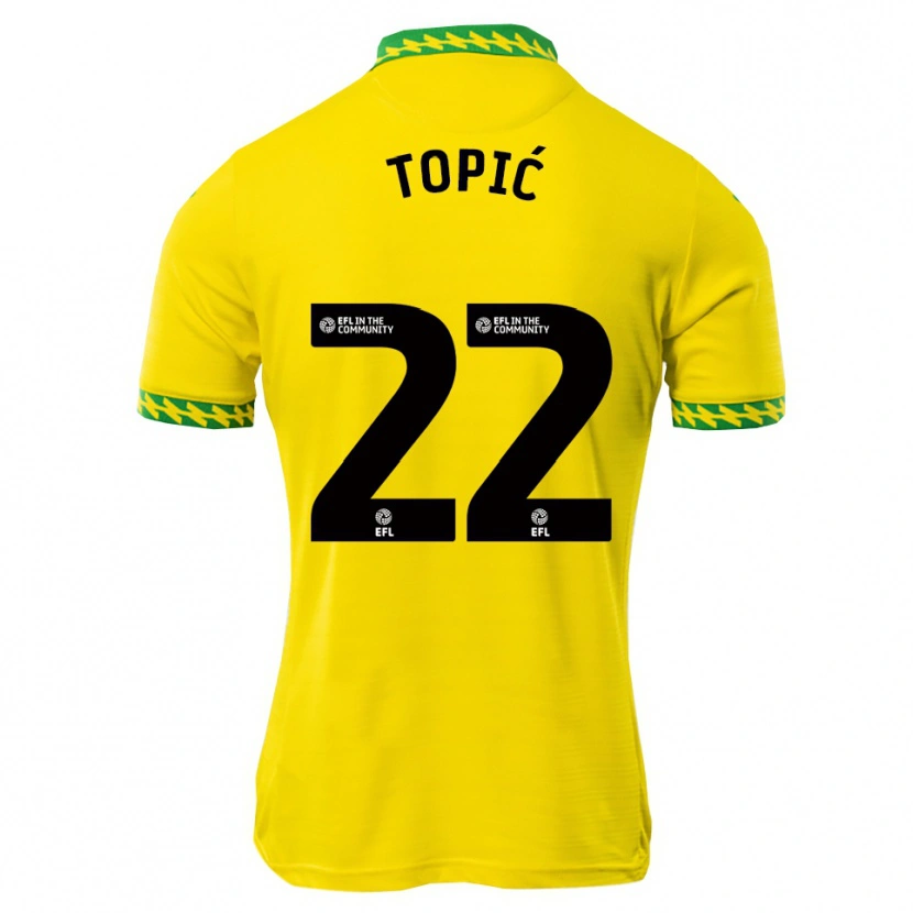 Danxen Kinder Mirko Topić #22 Weiß Grün Heimtrikot Trikot 2025/26 T-Shirt Österreich