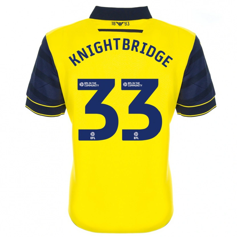Danxen Kinder Jacob Knightbridge #33 Gelb Marine Heimtrikot Trikot 2025/26 T-Shirt Österreich