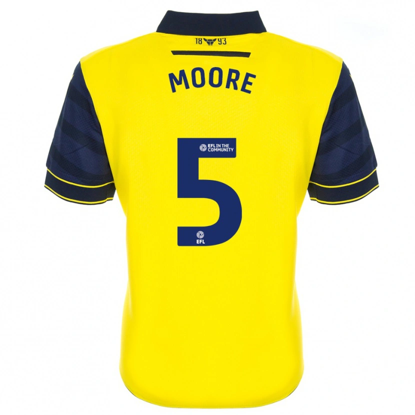 Danxen Kinder Elliott Moore #5 Gelb Marine Heimtrikot Trikot 2025/26 T-Shirt Österreich