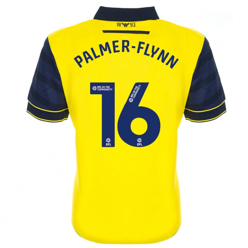 Danxen Kinder Callum Palmer-Flynn #16 Gelb Marine Heimtrikot Trikot 2025/26 T-Shirt Österreich