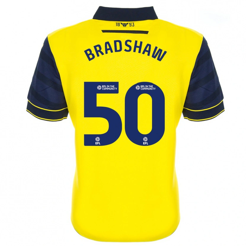 Danxen Kinder Tom Bradshaw #50 Gelb Marine Heimtrikot Trikot 2025/26 T-Shirt Österreich