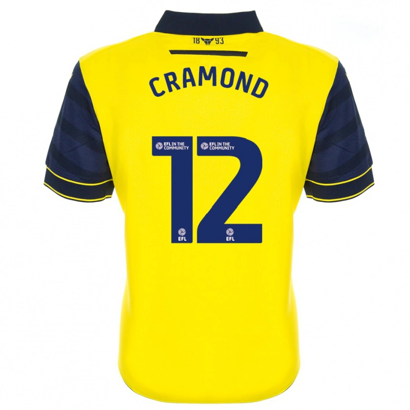 Danxen Kinder Charlie Cramond #12 Gelb Marine Heimtrikot Trikot 2025/26 T-Shirt Österreich
