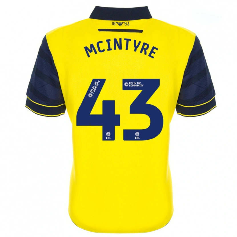 Danxen Kinder Richard Mcintyre #43 Gelb Marine Heimtrikot Trikot 2025/26 T-Shirt Österreich