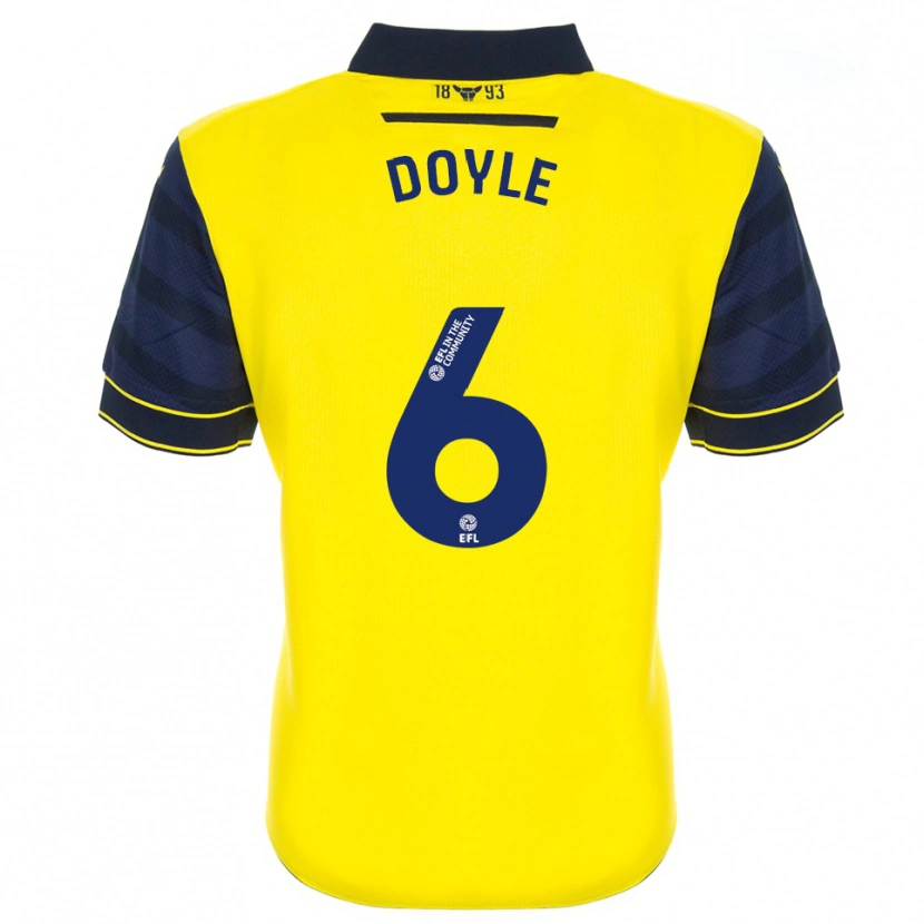 Danxen Kinder Calum Doyle #6 Gelb Marine Heimtrikot Trikot 2025/26 T-Shirt Österreich