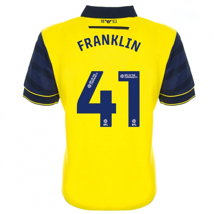 Danxen Kinder George Franklin #41 Gelb Marine Heimtrikot Trikot 2025/26 T-Shirt Österreich