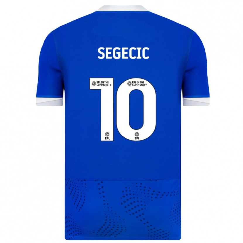 Danxen Kinder Adrian Segecic #10 Blau Weiß Heimtrikot Trikot 2025/26 T-Shirt Österreich