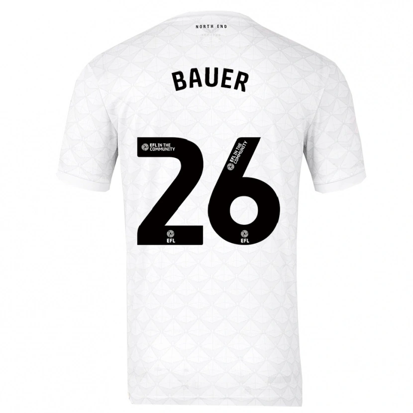 Danxen Kinder Patrick Bauer #26 Weiß Rot Heimtrikot Trikot 2025/26 T-Shirt Österreich