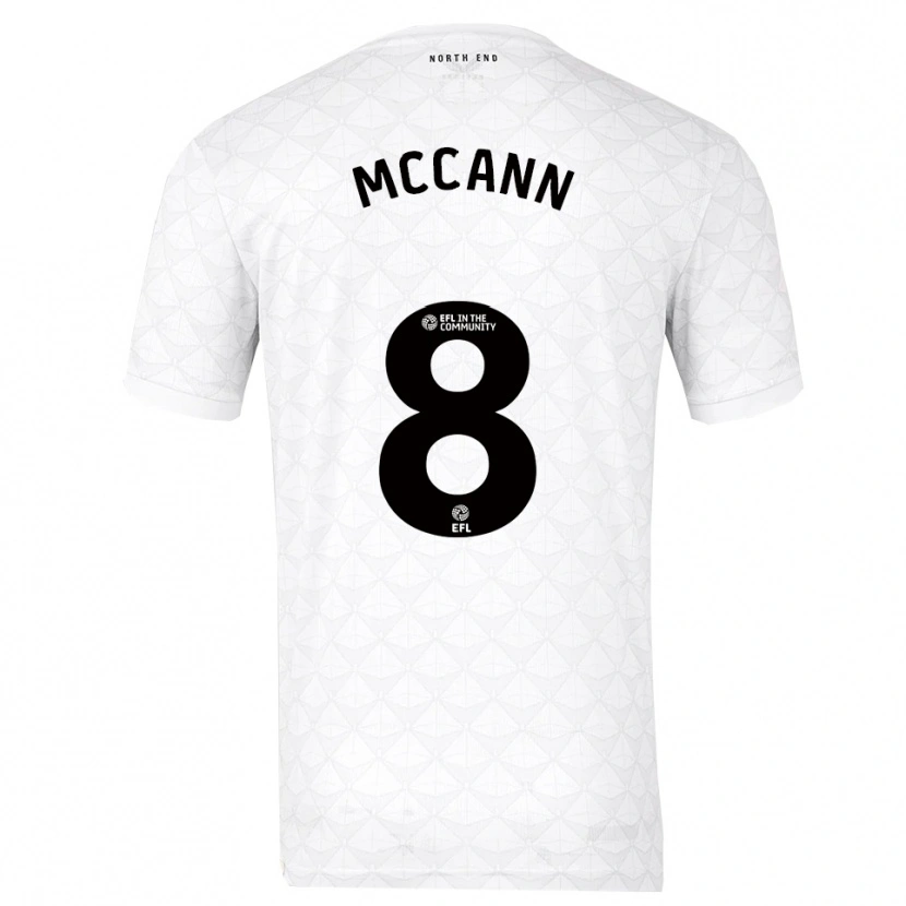Danxen Kinder Ali Mccann #8 Weiß Rot Heimtrikot Trikot 2025/26 T-Shirt Österreich