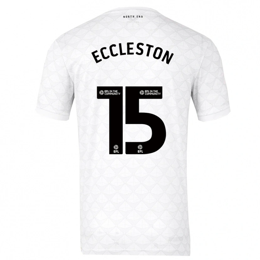 Danxen Kinder Ethan Eccleston #15 Weiß Rot Heimtrikot Trikot 2025/26 T-Shirt Österreich
