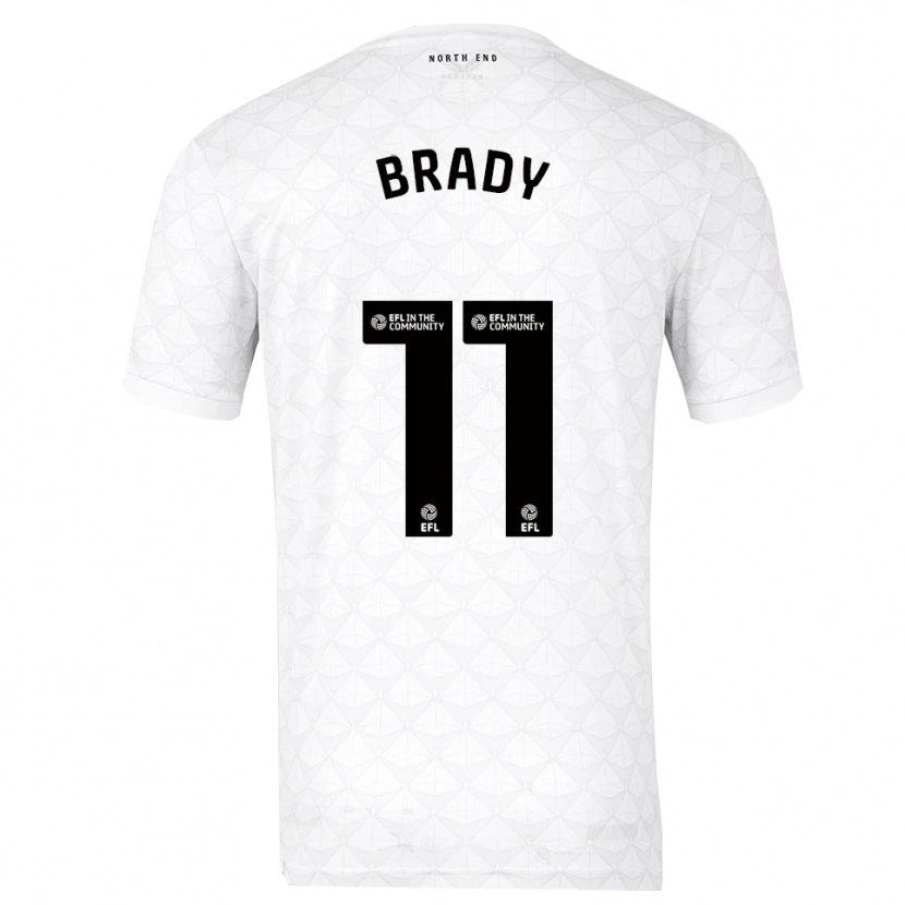 Danxen Kinder Robbie Brady #11 Weiß Rot Heimtrikot Trikot 2025/26 T-Shirt Österreich