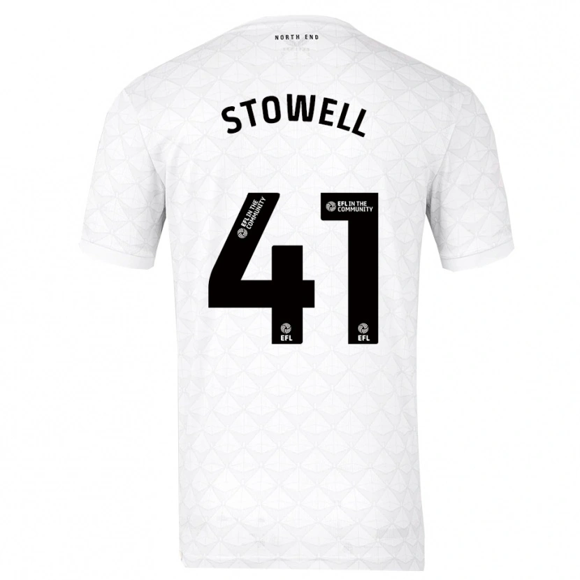 Danxen Kinder Li-Bau Stowell #41 Weiß Rot Heimtrikot Trikot 2025/26 T-Shirt Österreich