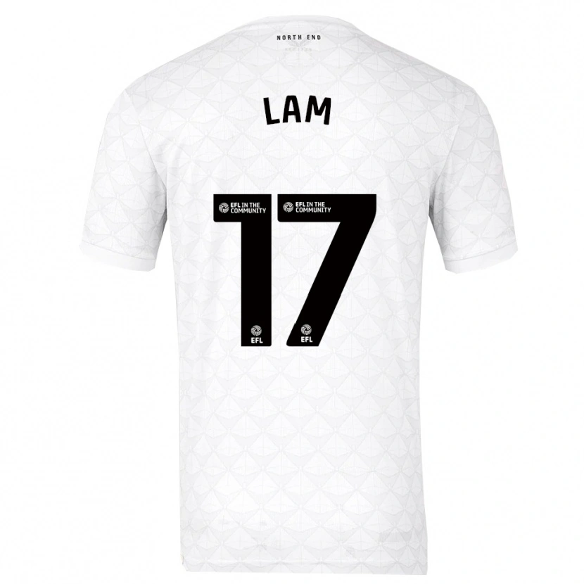 Danxen Kinder Isaac Lam #17 Weiß Rot Heimtrikot Trikot 2025/26 T-Shirt Österreich
