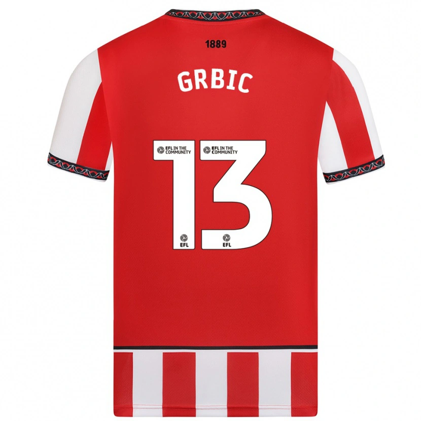 Danxen Kinder Ivo Grbic #13 Rot Weiß Heimtrikot Trikot 2025/26 T-Shirt Österreich