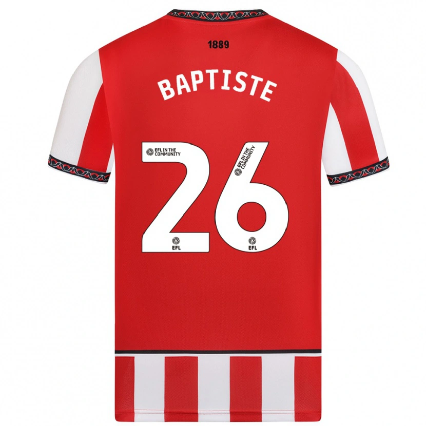 Danxen Kinder Jamal Baptiste #26 Rot Weiß Heimtrikot Trikot 2025/26 T-Shirt Österreich