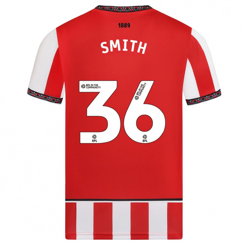 Danxen Kinder Joshua Smith #36 Rot Weiß Heimtrikot Trikot 2025/26 T-Shirt Österreich