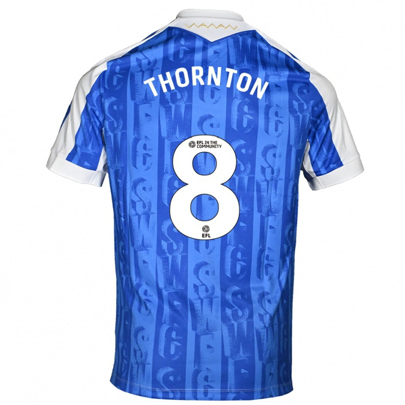 Danxen Kinder Jarvis Thornton #8 Blau Weiß Heimtrikot Trikot 2025/26 T-Shirt Österreich