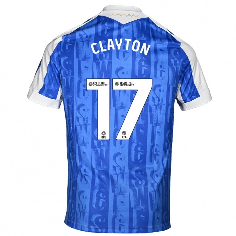 Danxen Kinder Liam Clayton #17 Blau Weiß Heimtrikot Trikot 2025/26 T-Shirt Österreich