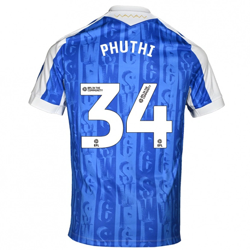 Danxen Kinder Joey Phuthi #34 Blau Weiß Heimtrikot Trikot 2025/26 T-Shirt Österreich