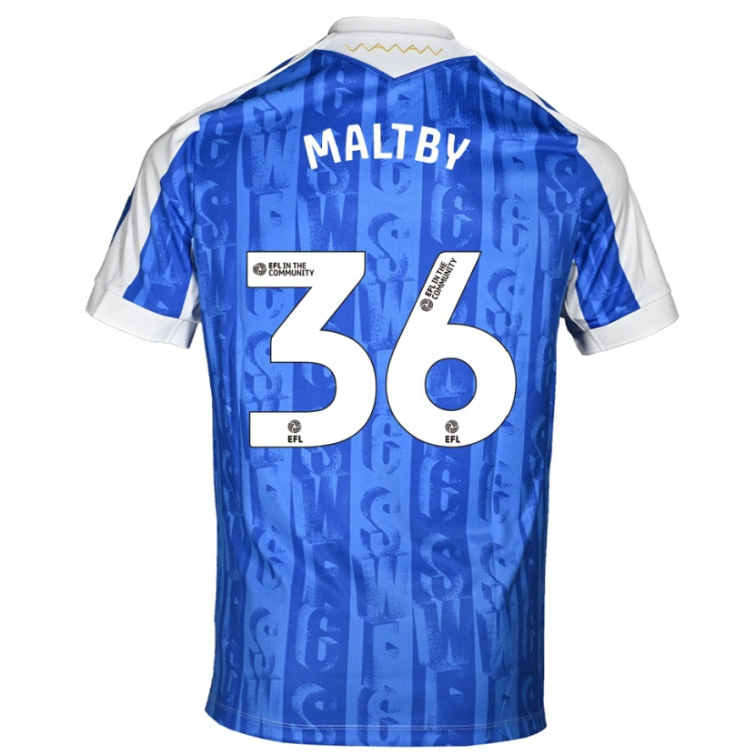 Danxen Kinder Mackenzie Maltby #36 Blau Weiß Heimtrikot Trikot 2025/26 T-Shirt Österreich