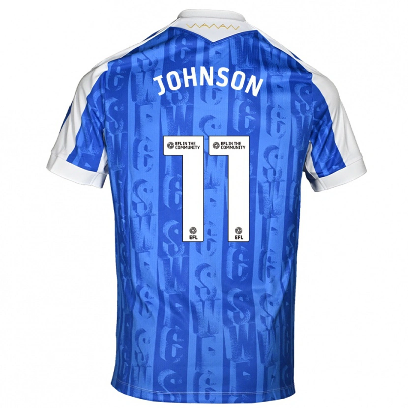 Danxen Kinder Reece Johnson #11 Blau Weiß Heimtrikot Trikot 2025/26 T-Shirt Österreich