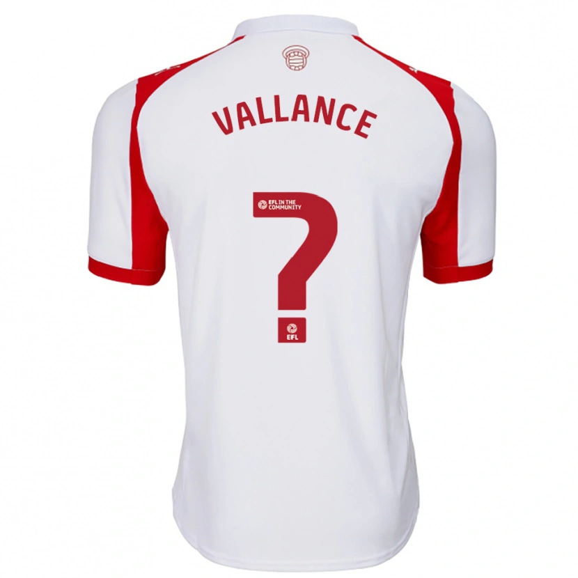 Danxen Kinder Jake Vallance #0 Weiß Rot Heimtrikot Trikot 2025/26 T-Shirt Österreich