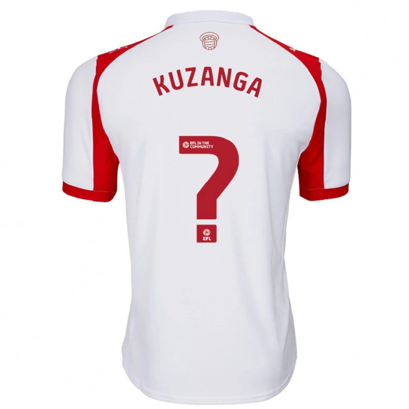Danxen Kinder Junior Kuzanga #0 Weiß Rot Heimtrikot Trikot 2025/26 T-Shirt Österreich