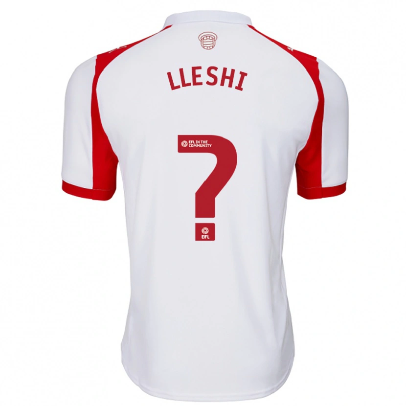 Danxen Kinder Henri Lleshi #0 Weiß Rot Heimtrikot Trikot 2025/26 T-Shirt Österreich