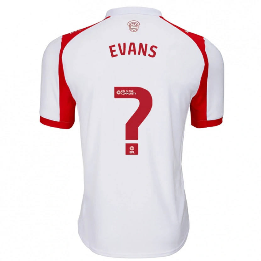 Danxen Kinder Reggie Evans #0 Weiß Rot Heimtrikot Trikot 2025/26 T-Shirt Österreich