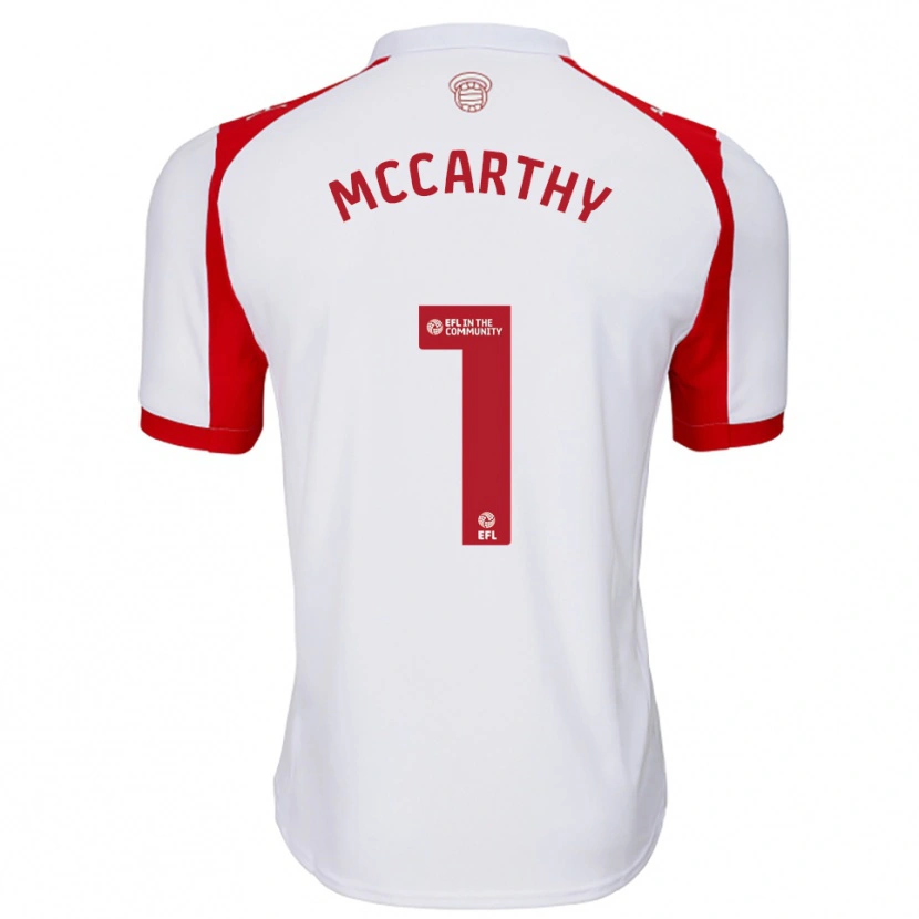Danxen Kinder Alex Mccarthy #1 Weiß Rot Heimtrikot Trikot 2025/26 T-Shirt Österreich
