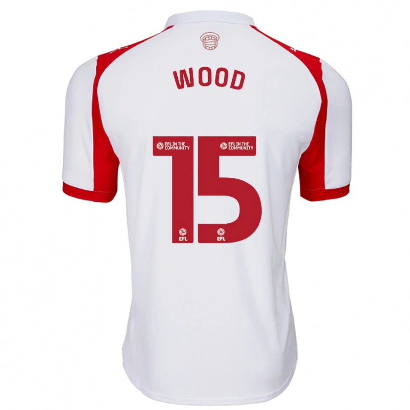 Danxen Kinder Nathan Wood #15 Weiß Rot Heimtrikot Trikot 2025/26 T-Shirt Österreich