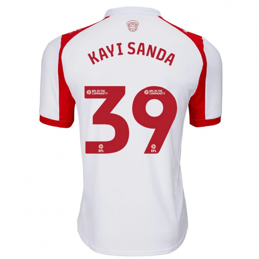 Danxen Kinder Joachim Kayi Sanda #39 Weiß Rot Heimtrikot Trikot 2025/26 T-Shirt Österreich