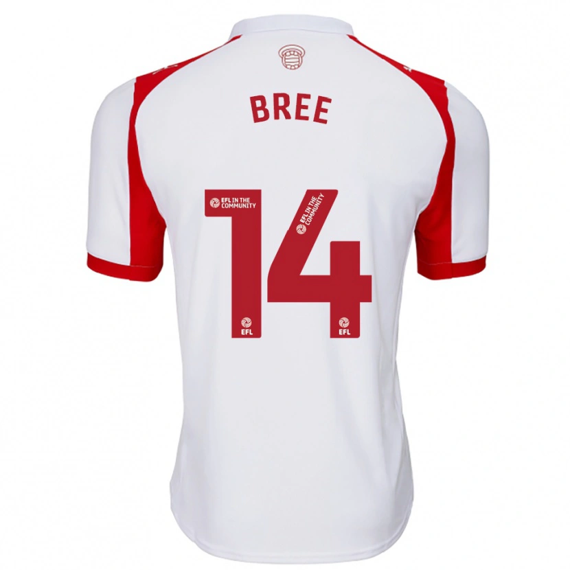 Danxen Kinder James Bree #14 Weiß Rot Heimtrikot Trikot 2025/26 T-Shirt Österreich