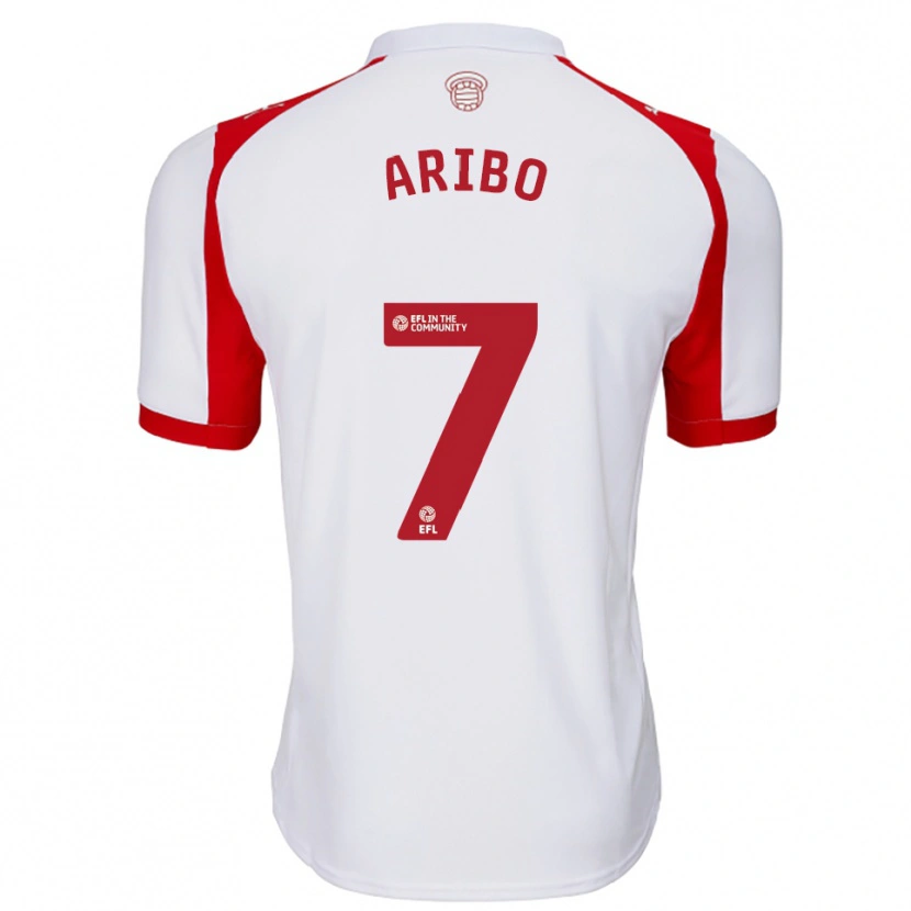 Danxen Kinder Joe Aribo #7 Weiß Rot Heimtrikot Trikot 2025/26 T-Shirt Österreich