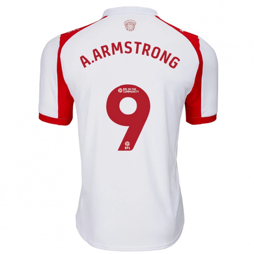 Danxen Kinder Adam Armstrong #9 Weiß Rot Heimtrikot Trikot 2025/26 T-Shirt Österreich