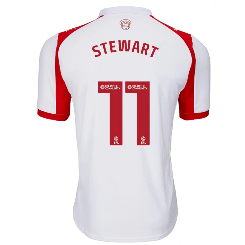 Danxen Kinder Ross Stewart #11 Weiß Rot Heimtrikot Trikot 2025/26 T-Shirt Österreich