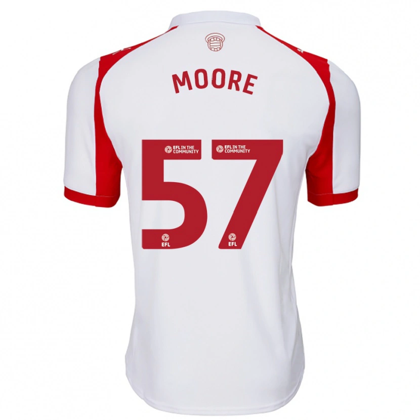 Danxen Kinder Jayden Moore #57 Weiß Rot Heimtrikot Trikot 2025/26 T-Shirt Österreich